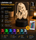 Lámpara personalizada en metacrilato con base LED